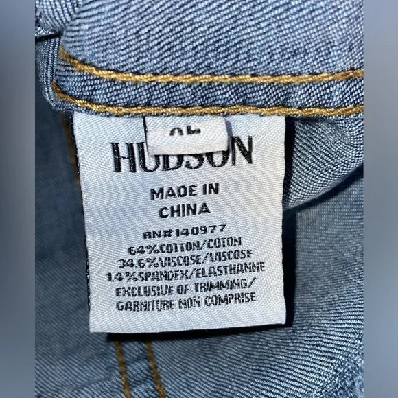 HUDSON Jean Jacket - XL (Waist 32")​​​​​​​​​ - Picture 10 of 12